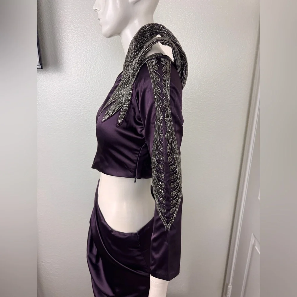 Unbranded Elegant Purple sequined Dress